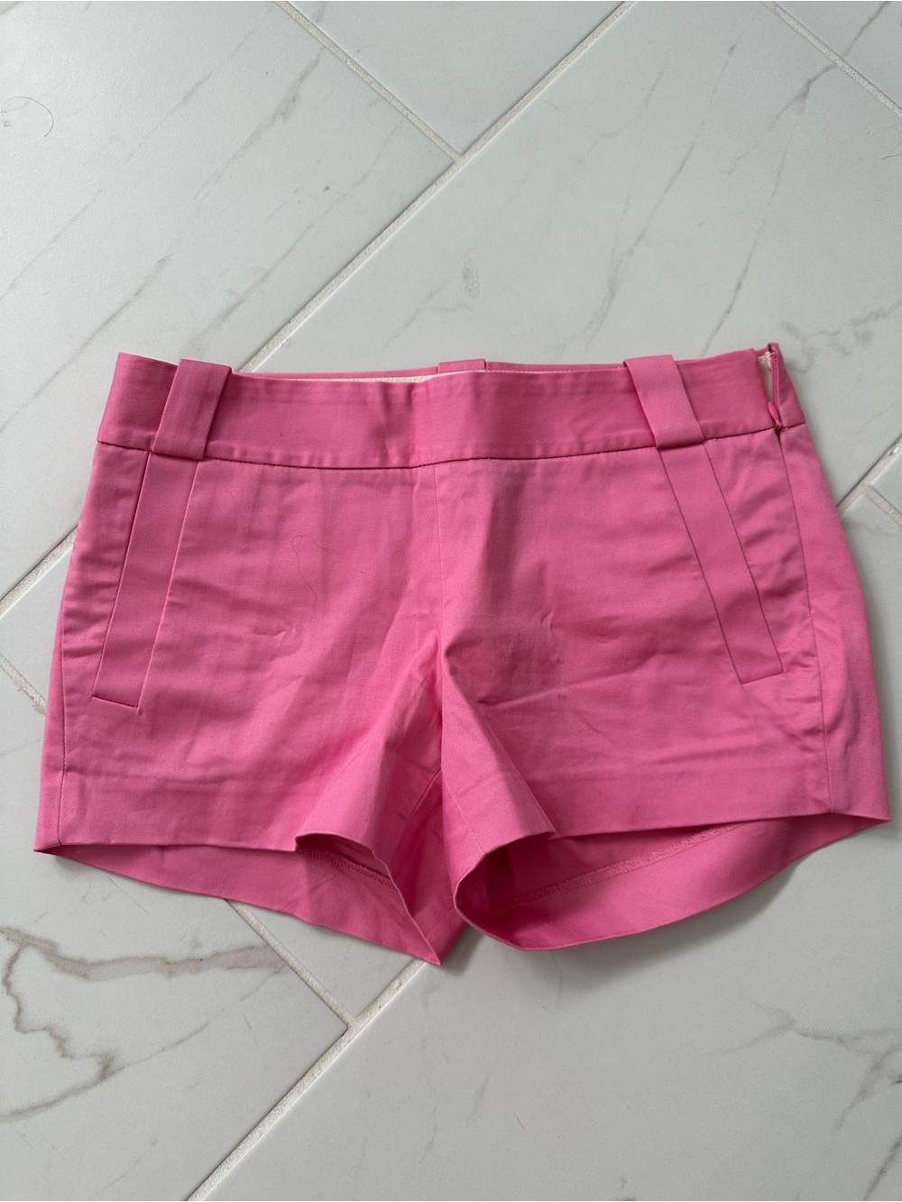 J. Crew Pink High-Waist Tailored Shorts